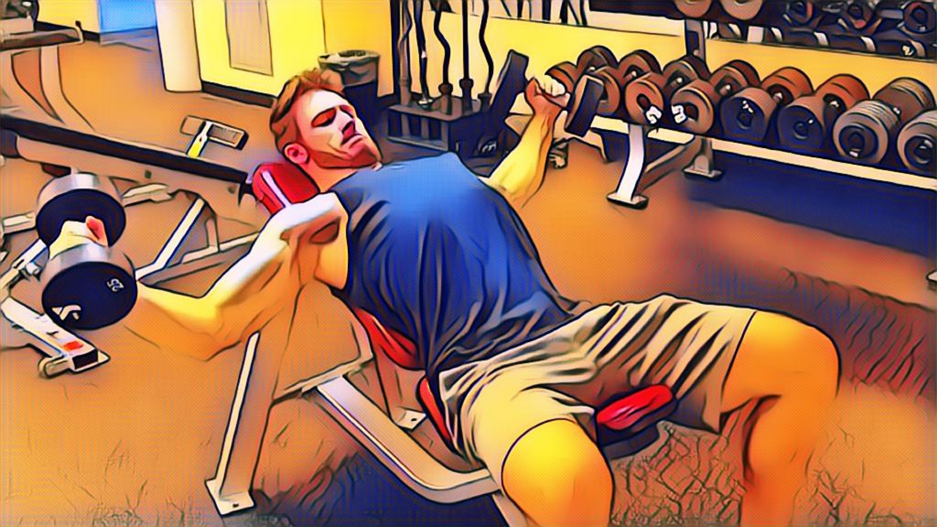 Dumbbell chest fly image 